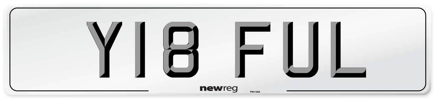 Y18 FUL Number Plate from New Reg